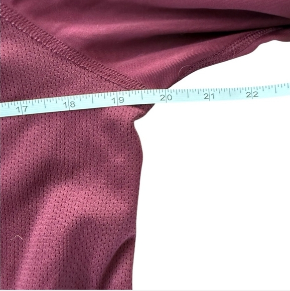 Nike Dri-FIT Burgundy Long Sleeve Athletic Running Top - Picture 9 of 10